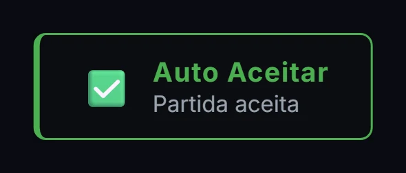 Notificação do GRIND: partida aceita automaticamente